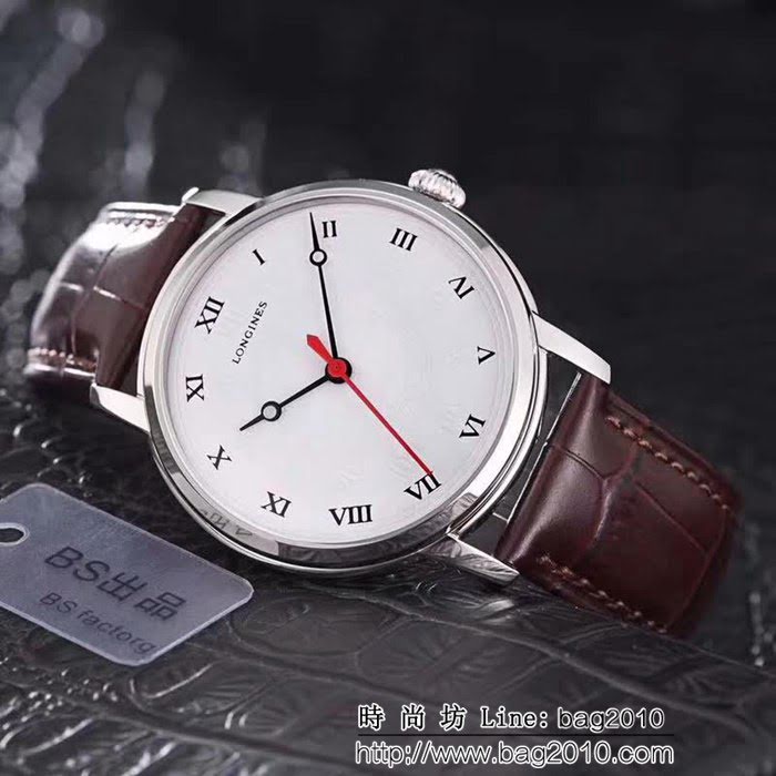 LONGINES浪琴 簡約時尚 三針機械男士腕表 WSS1290